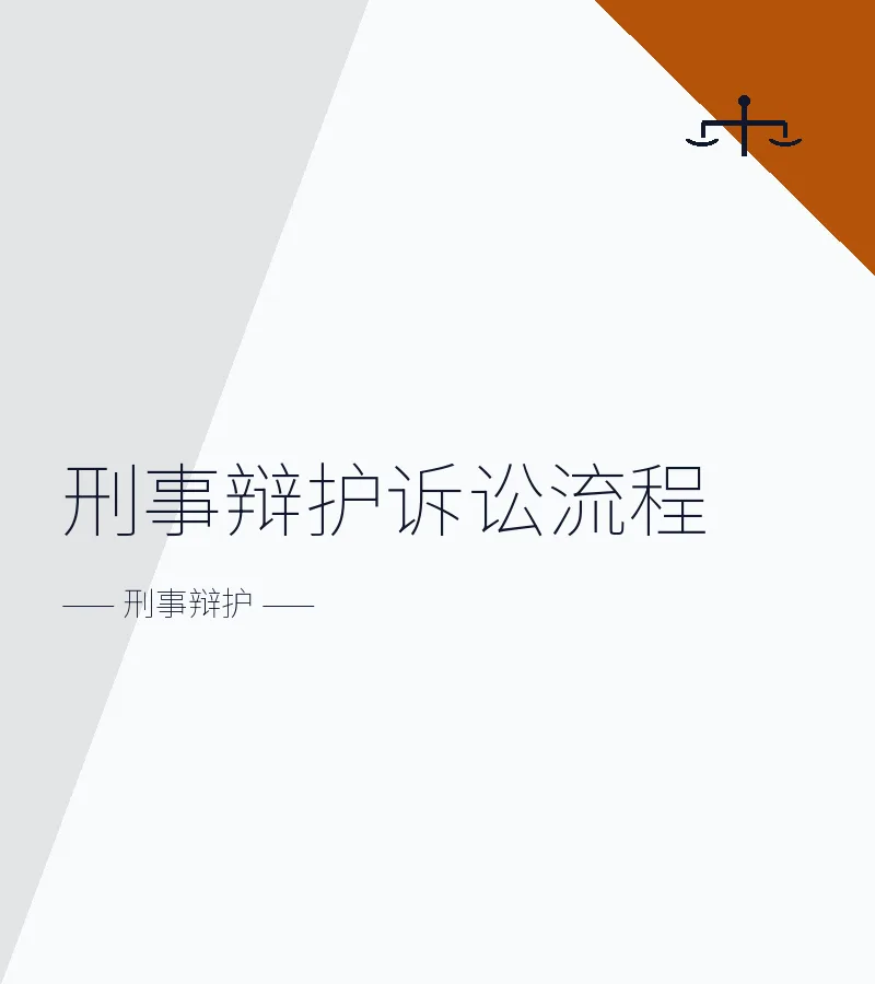 刑事辩护诉讼流程